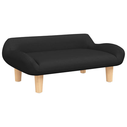 Cama Para Perros De Tela Negra 70x40x24 Cm / Vetonek_1