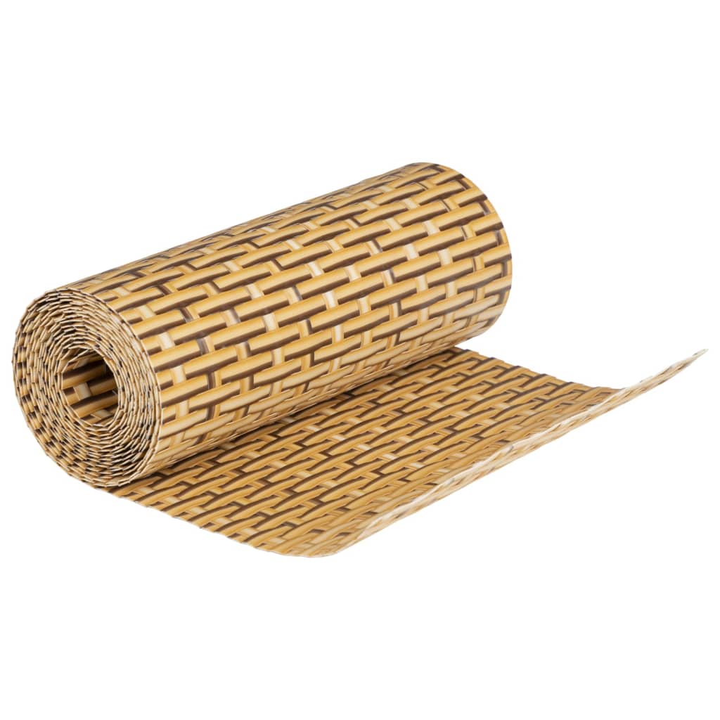 Toldos De Balcón 10 Uds Ratán Sintético Marrón Claro 255x19 Cm / Vetonek_2