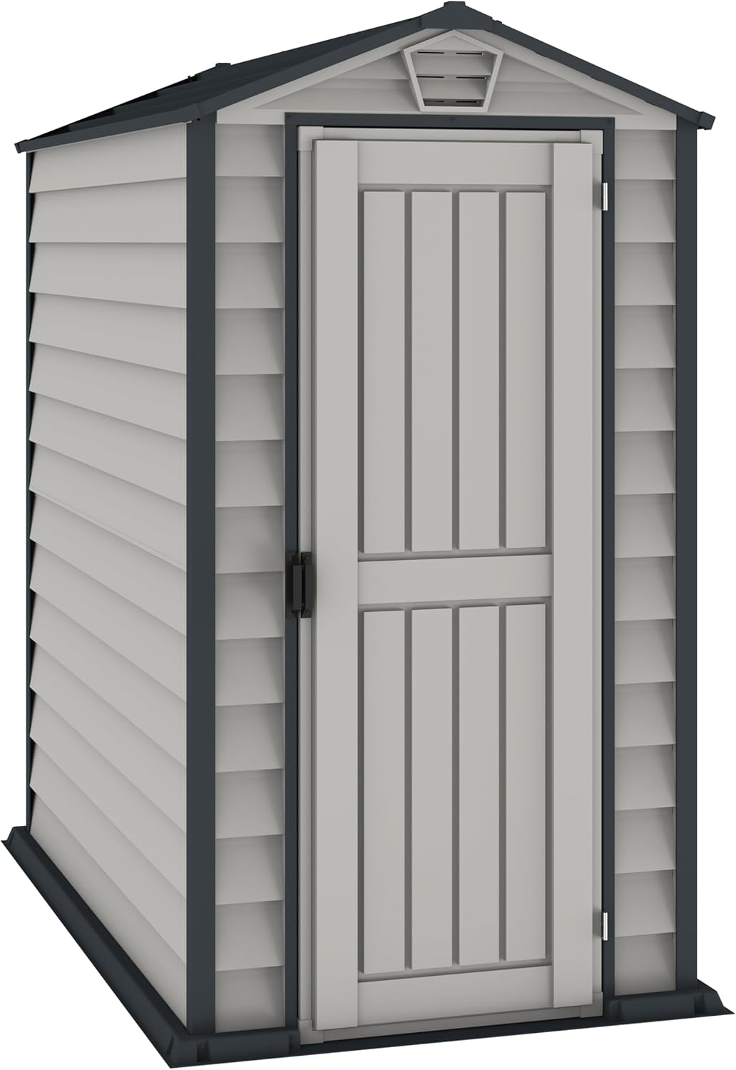 Duramax - Caseta Jardín - Evermore 4x6 - Resina Pvc - Color Gris Claro Y Oscuro_0