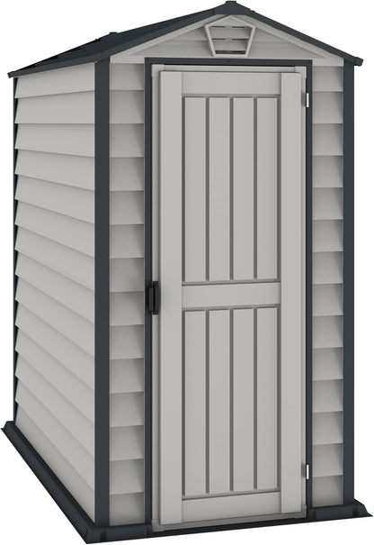 Duramax - Caseta Jardín - Evermore 4x6 - Resina Pvc - Color Gris Claro Y Oscuro_0