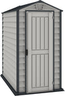 Duramax - Caseta Jardín - Evermore 4x6 - Resina Pvc - Color Gris Claro Y Oscuro