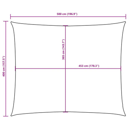 Vidaxl Toldo De Vela Rectangular Tela Oxford Gris Antracita 4x5 M_2
