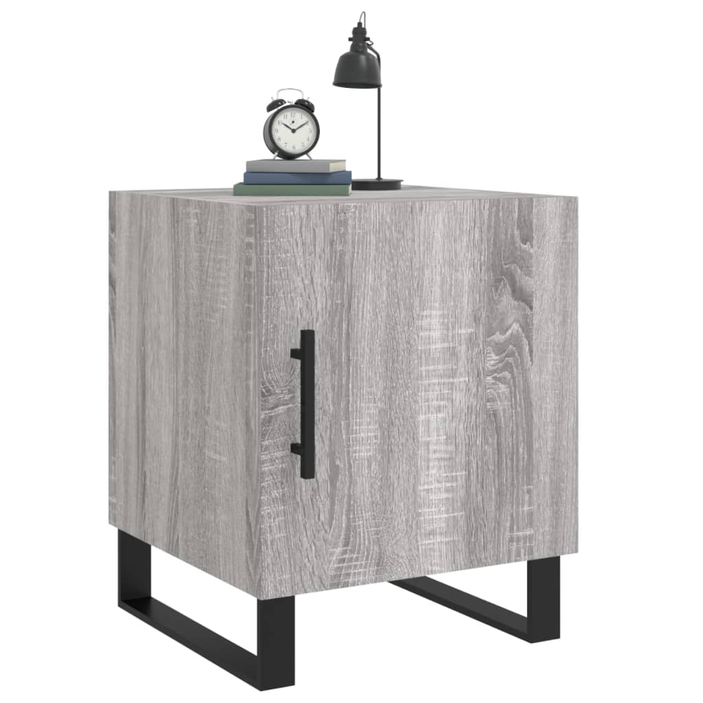 Mesitas Noche 2 Uds Madera Ingeniería Gris Sonoma 40x40x50 Cm_2