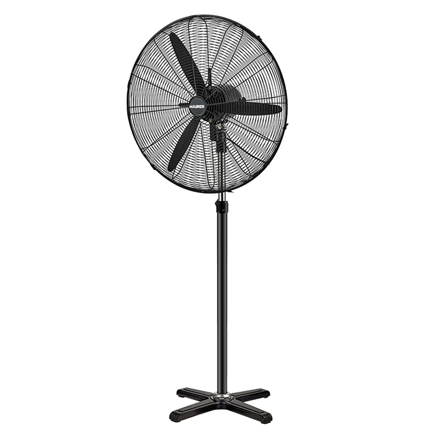Ventilador Pie Ø 70 X195 Cm. Negro 190 W. Oscilación Automatica, Altura Regulable, Cabezal Inclinable, Base Estable 60x60 Cm._0