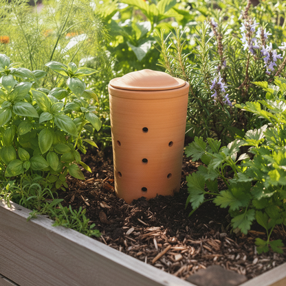 Compostador De Lombrices De Cerámica Para Residuos Orgánicos Urban Green Club - 13x13x20 Cm 2 L_2