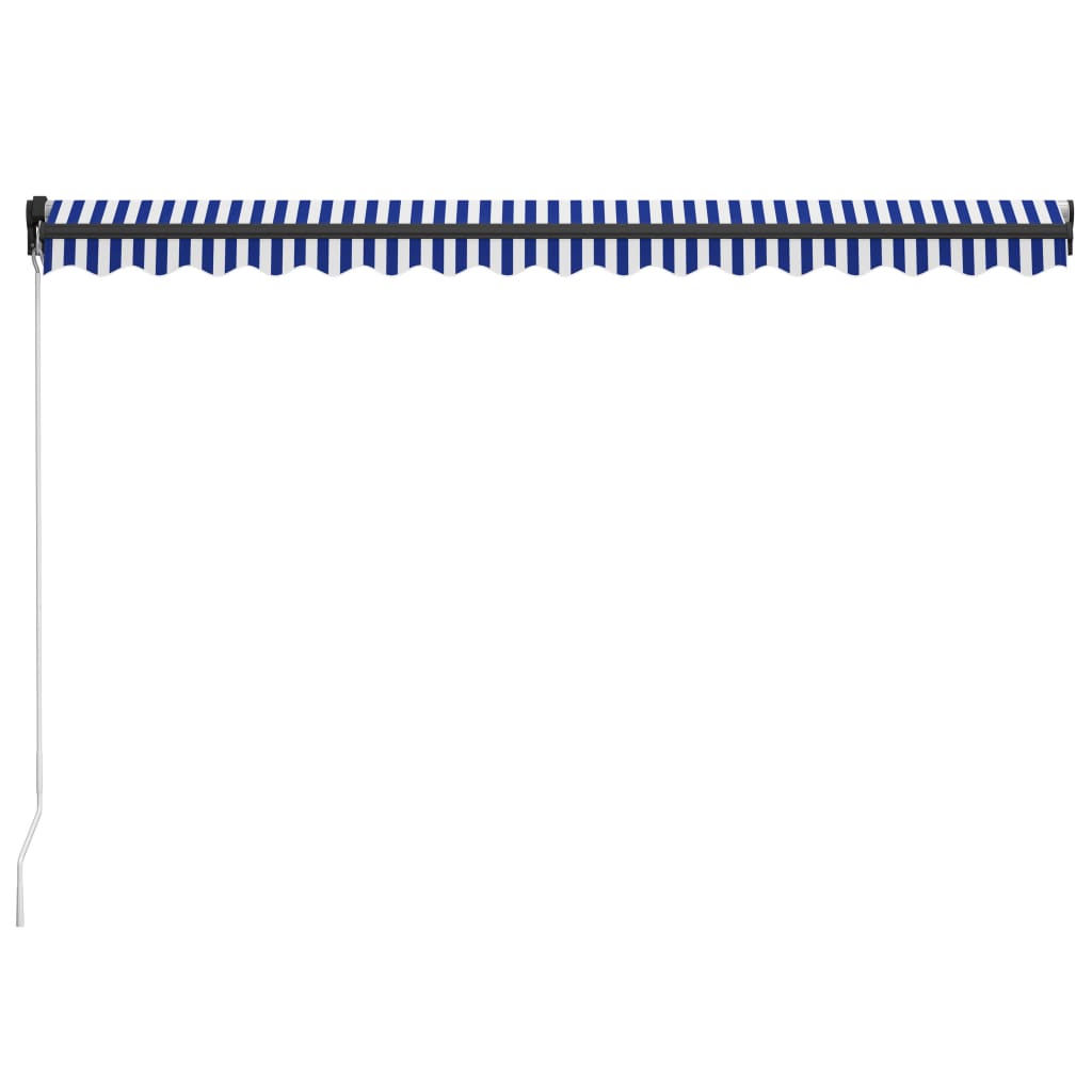 Toldo Manual Retráctil Azul Y Blanco 450x300 Cm_3