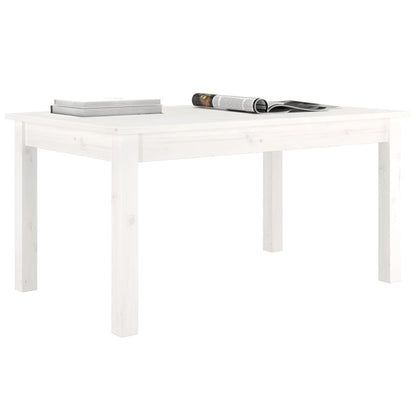 Mesa De Centro De Madera Maciza De Pino Blanco 80x50x40 Cm_4