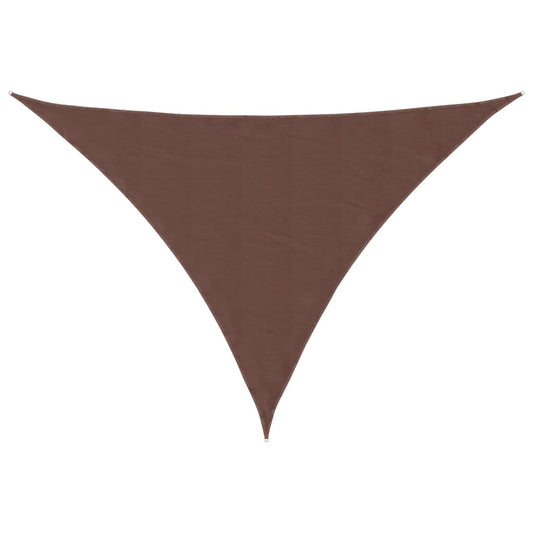 Toldo De Vela Triangular Tela Oxford Marrón 3x3x4,24 M_0