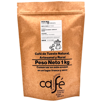 Cafe Sin Intermediarios Café Vietnam Hoa Mai En Grano Para Italiana (moka) 1 Kg_0