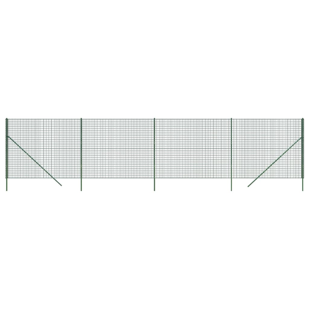 Cerca De Alambre De Acero Galvanizado Verde 1,4x10 M / Vetonek_0
