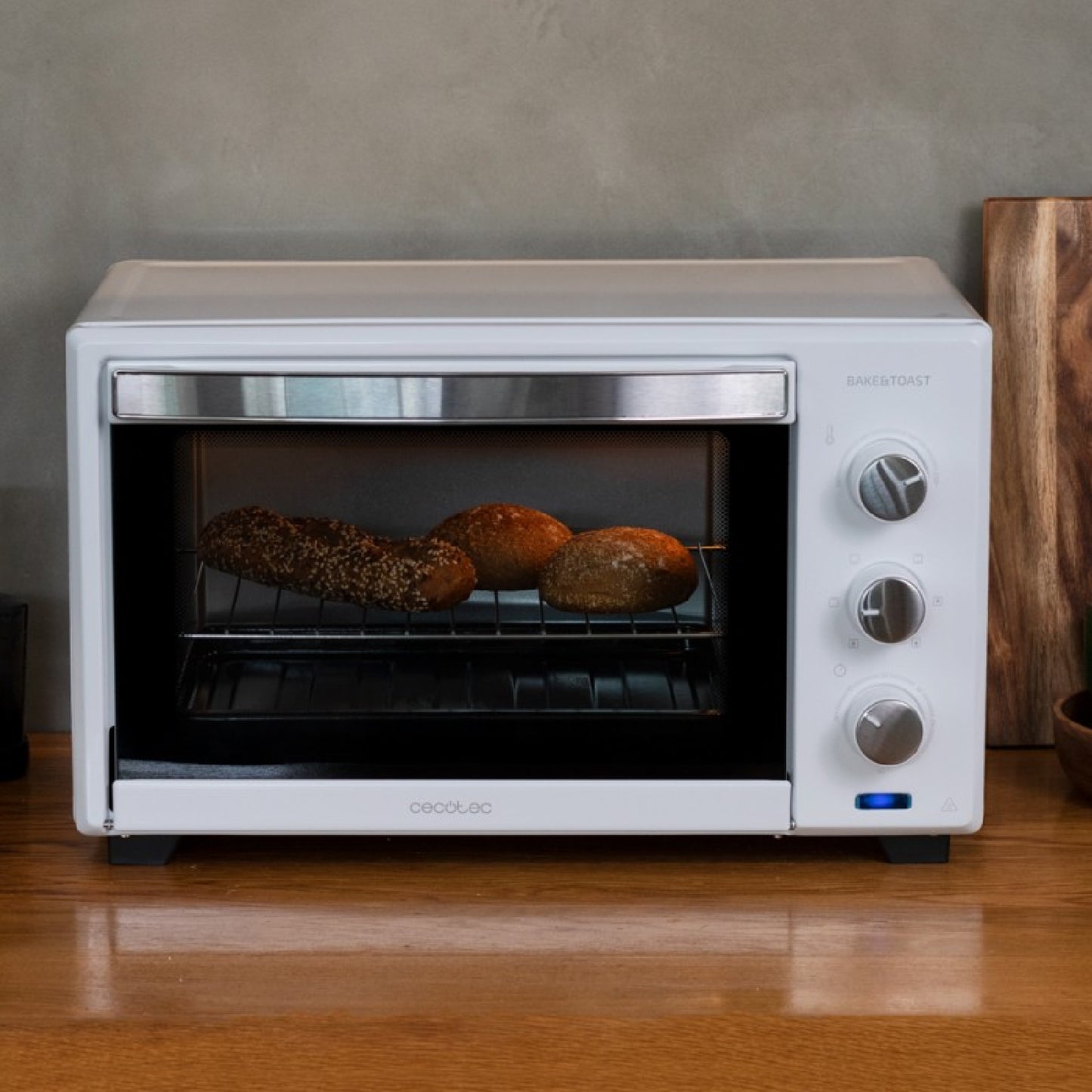 Cecotec Horno De Sobremesa De Convección 28 L Bake&toast 2800 White. 1600 W Multifunción 6 Modos De Calor Temporizador T_1