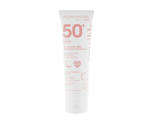 Loción solar daily sun baby sun FPS50+ Sensitive Alphanova 50ml