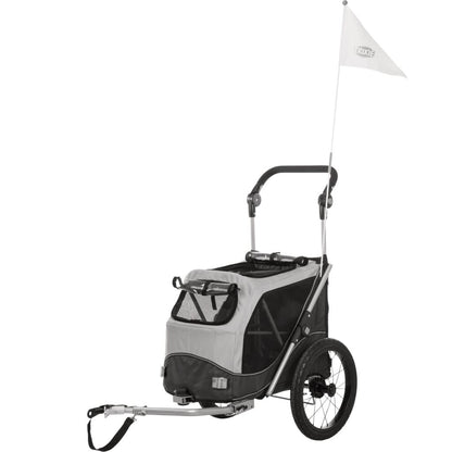 Trixie Remolque De Bicicleta Para Perros Gris L_1