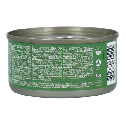 Kit Cat Lata Toppers - Atún & Camarones 80 g Comida húmeda para gatos en gelatina