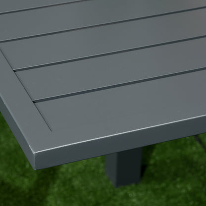 Outsunny Conjunto Muebles De Jardín Con Mesa Extensible Y 6 Sillas Apilables_3