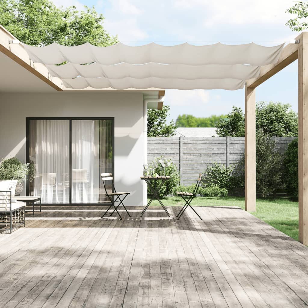 Vidaxl Toldo Vertical Blanco 60x600 Cm Tela Oxford_1