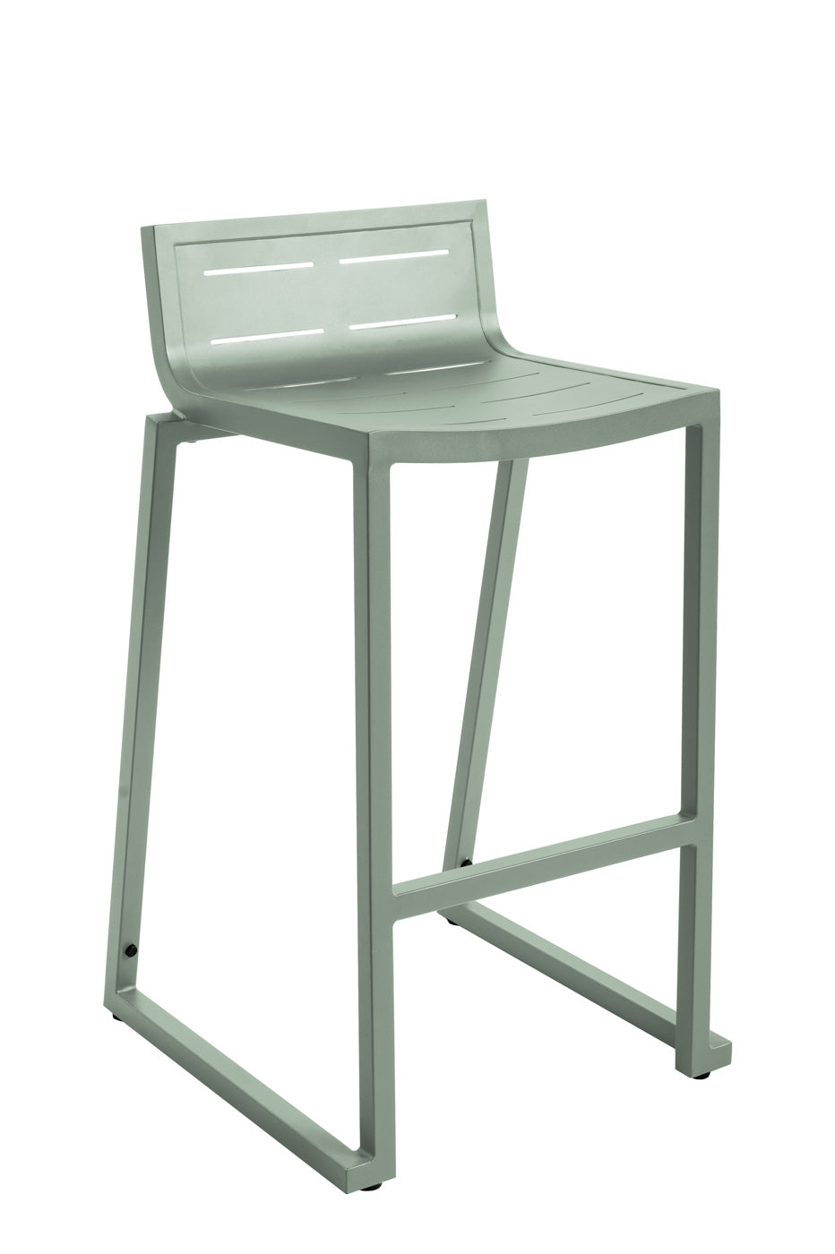 Lote De 4 Taburetes De Jardín Inari De Aluminio Verde Romero 47x48x86cm - Silla De Jardín_0