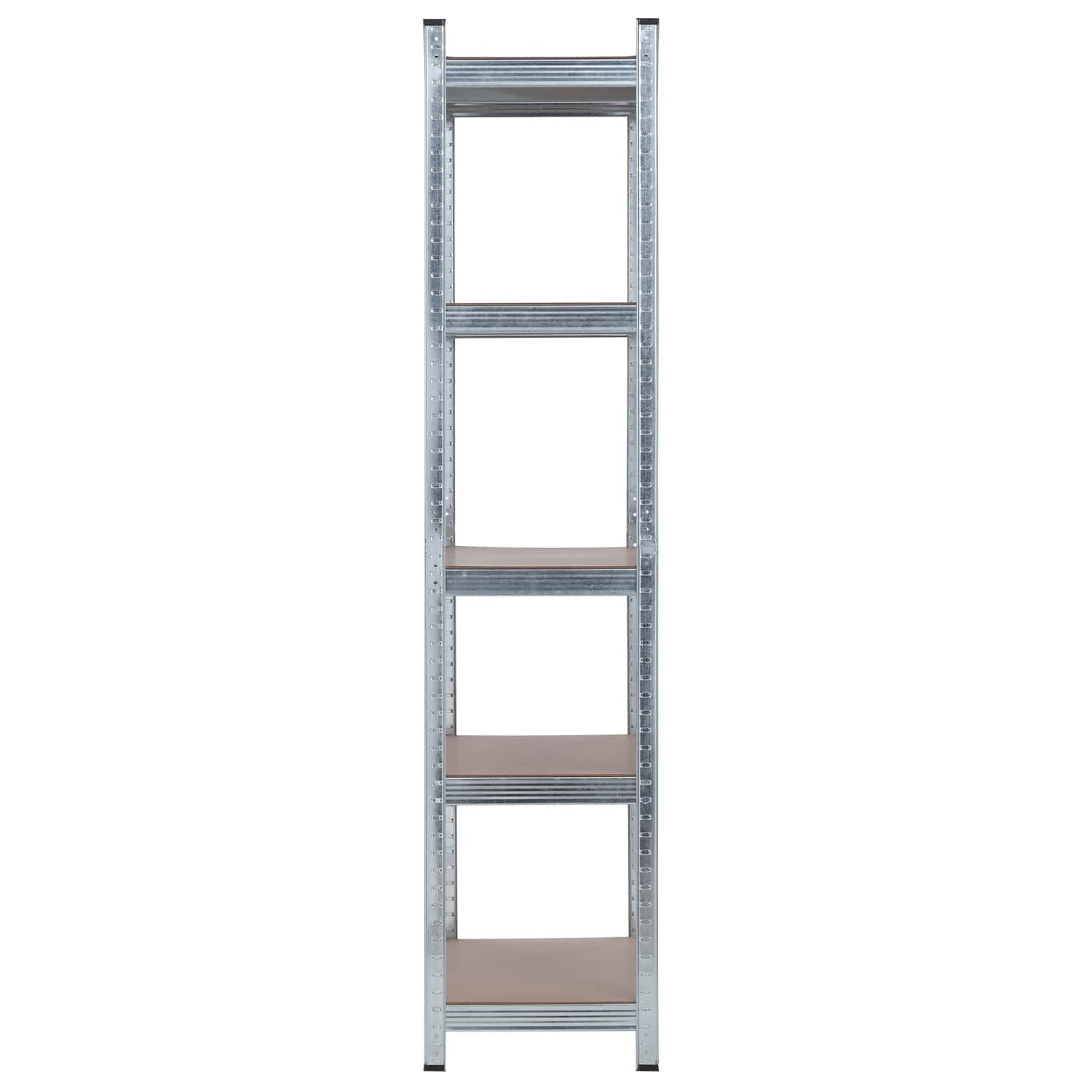 Estantería Modular Con 5 Baldas Ajustables 180x90x40cm 875kg O91_1