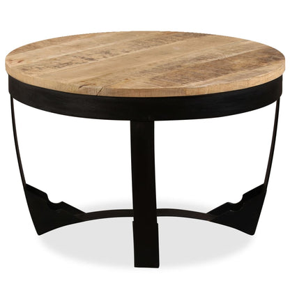 Mesa De Centro Madera Maciza De Mango Sin Tratar 60x40 Cm_4