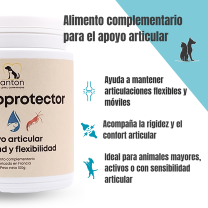 Suplemento natural para la movilidad articular de perros y gatos – Condroprotector 100 g_1