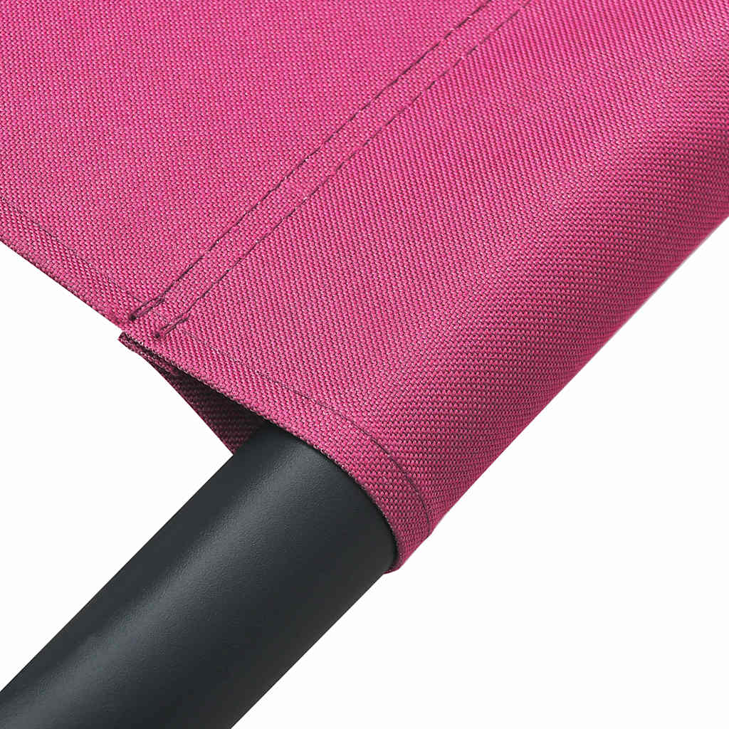 Tumbona De Jardín Con Toldo Y Cojines Rosa_5