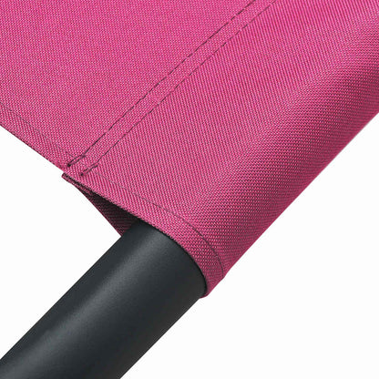 Tumbona De Jardín Con Toldo Y Cojines Rosa_5