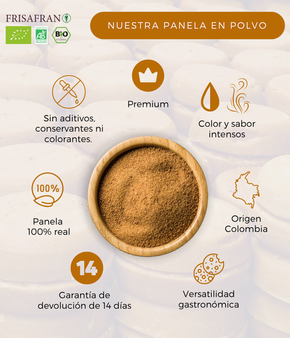 Panela Pulverizada Ecológica - Calidad Y Sabor | Frisafran 500 G_3