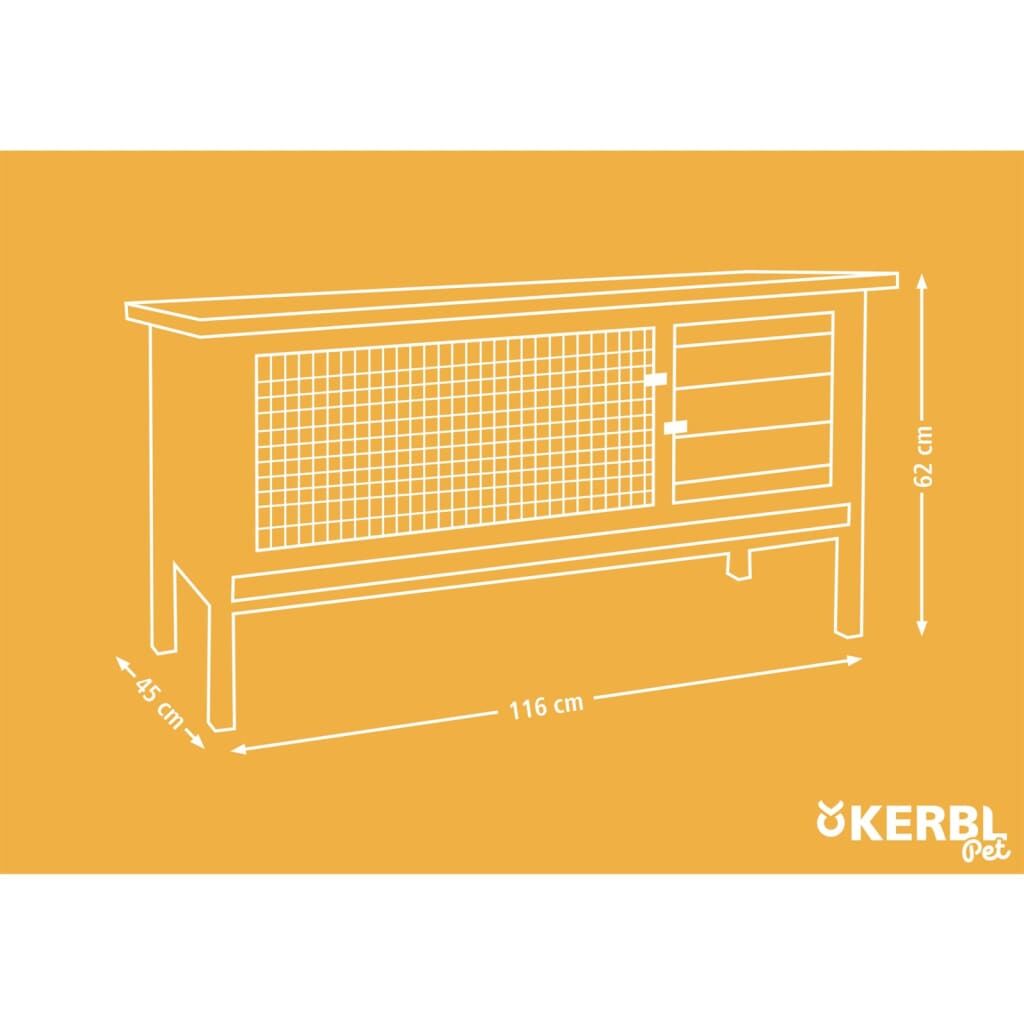 Kerbl Casa Para Roedores Alfred Madera Esmaltada 116x45x62 Cm_2