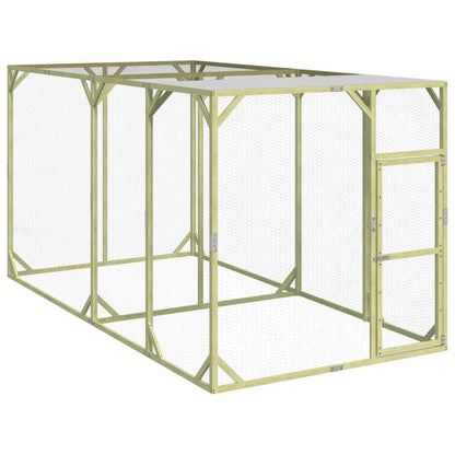 Vidaxl Gallinero Madera Maciza De Pino Impregnada 200x400x200 Cm_0