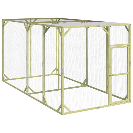 Vidaxl Gallinero Madera Maciza De Pino Impregnada 200x400x200 Cm_0
