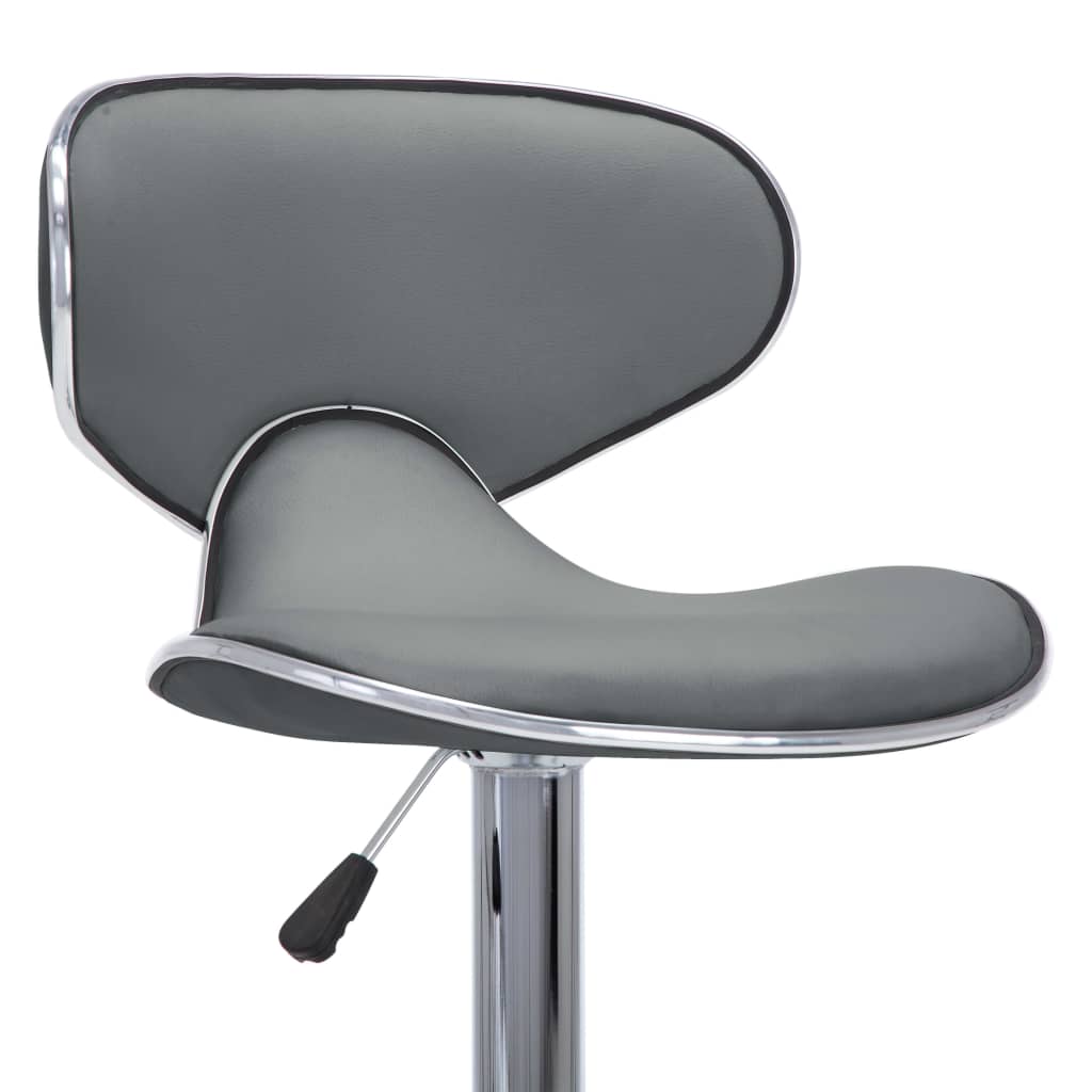 323648 Bar Stools 2 Pcs Grey Faux Leather_5