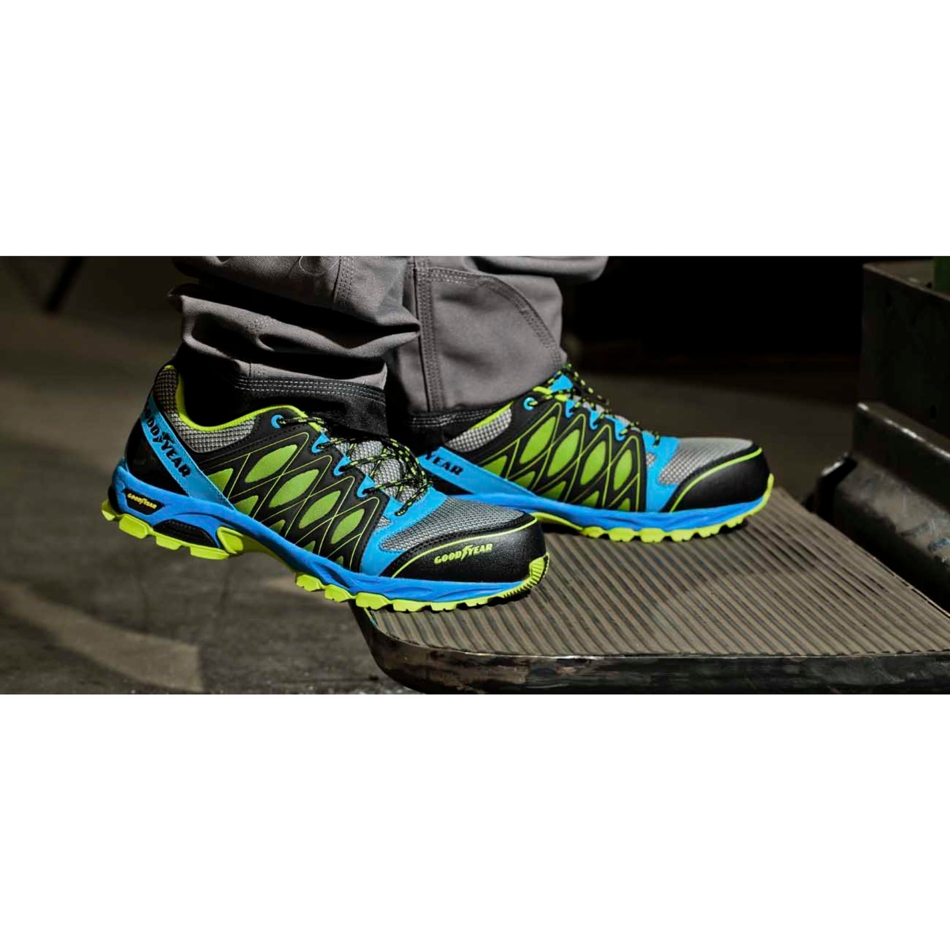 Goodyear Zapato De Seguridad Multicolor Tejido Mesh De Línea Deportiva Talla 36_3