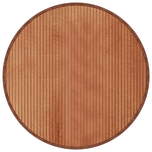 Vidaxl Alfombra Redonda Bambú Marrón 80 Cm_0