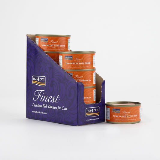 Fish4cats Filete Para Gato – Atún Con Calamar 70 G (pack De 10)_0