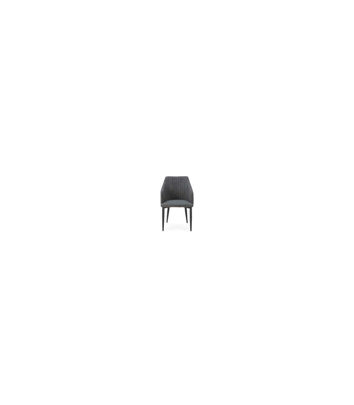 Pack De 2 Sillones Para Comedor Marc Tapizado Textil Negro, 88cm(alto) 55cm(ancho) 57cm(fondo)_4