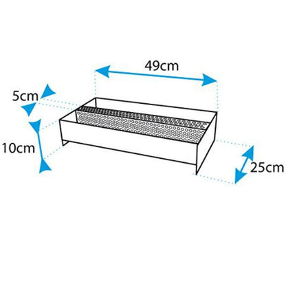 Cesta quemador de pellets doble 49x25x10 Imex El Zorro