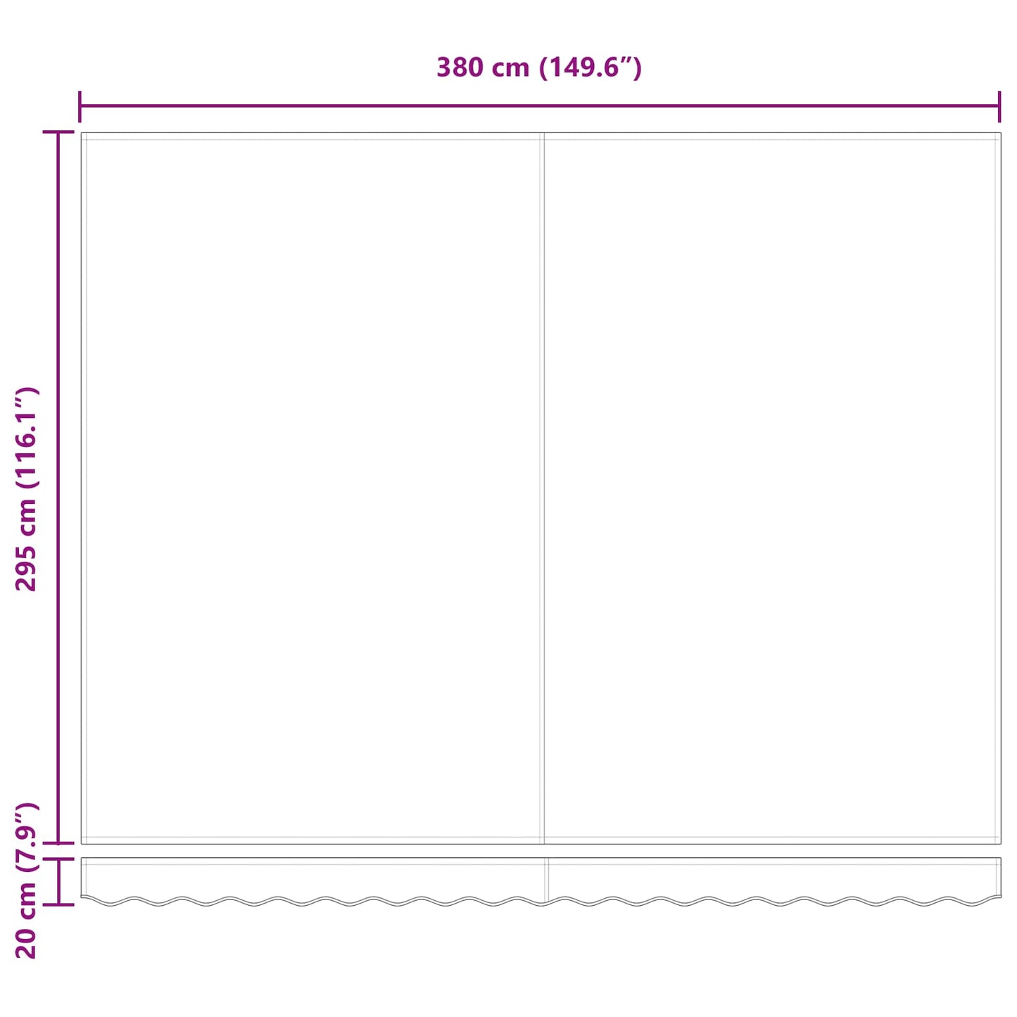 Toldo Retráctil Negro 400 X 300 Cm Tela Y Metal_5