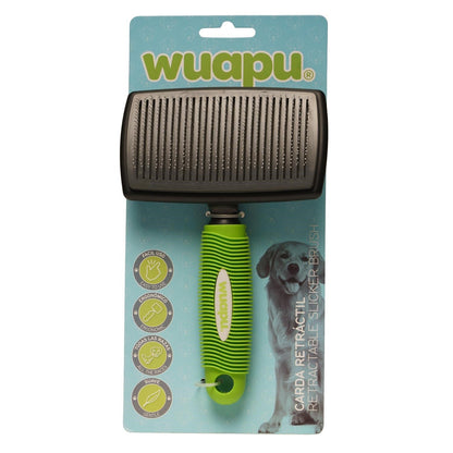 Cepillo Carda Retractil Para Perro Wuapu, Desenreda Suavemente Y Retira El Pelo Del Cepillo Fácil_0