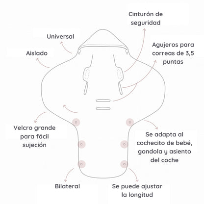 Saco Para Grupo 0 Unviersal Invierno Royal Baby Sand_3
