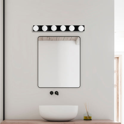 Aplique De Pared, Metal , Negro, 10x10x91, Casquillo 6 X E27 Max 40 W_5