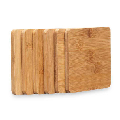 Set 6 Posavasos Bambu Cuadrados Soporte Colección Kinvara_3