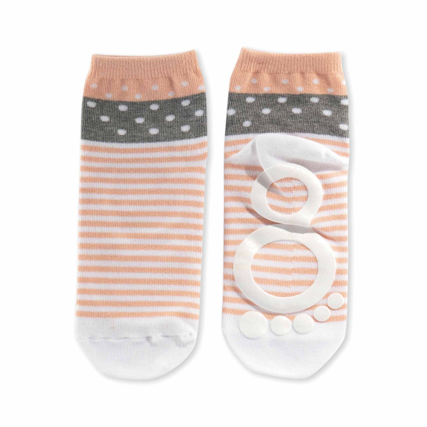 Calcetines Antideslizantes Para Bebés, Niños Y Adultos Pink Polka Bigtoes Socks 6 Meses_0
