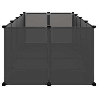 Vidaxl Jaula Para Animales Pequeños Negro Pp Y Acero 144x74x46,5 Cm_3