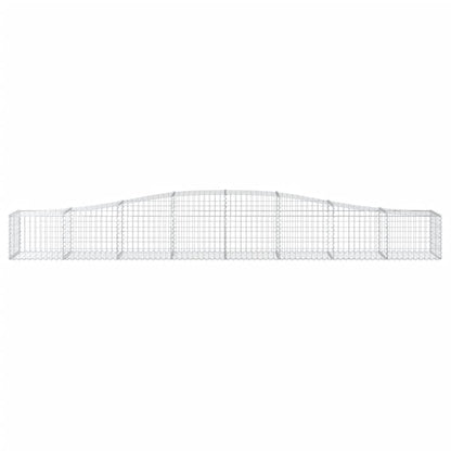 Cestas De Gaviones 10 Uds Forma De Arco Hierro 400x50x40/60 Cm_3