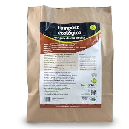 Compost Ecológico con Biochar y Minerales de Roca LivingChar 6l_0