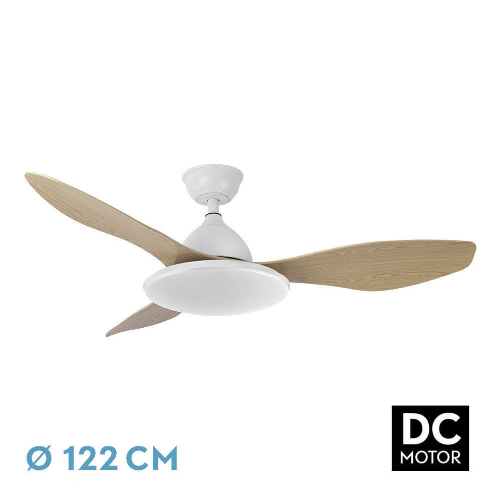 Ventilad Dc Blan/hay Yael 72w 3000-4000-6000k 122d 7200lm 3asp. Remoto+temporizador+memoria_0