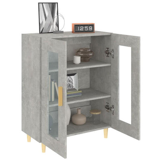 Aparador De Madera De Ingeniería Gris Hormigón 69,5x34x90 Cm / Vetonek_0