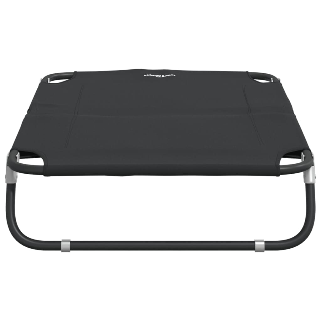 Cama Para Perros Plegable Tela Oxford Y Acero Gris Antracita / Vetonek_1