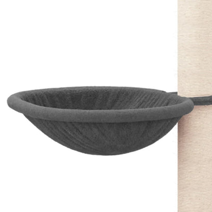 Vidaxl Rascador Para Gatos Con Postes De Sisal Gris Oscuro 94,5 Cm_5