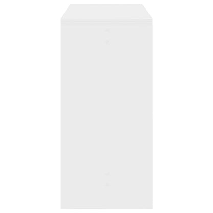 Mesa Alta De Bar Madera Ingeniería Blanca 102x50x103,5 Cm_3